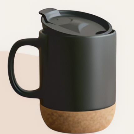 Dual-Tone Coee Mug with Lid Minimal Design for Everyday Convenience 320- ML