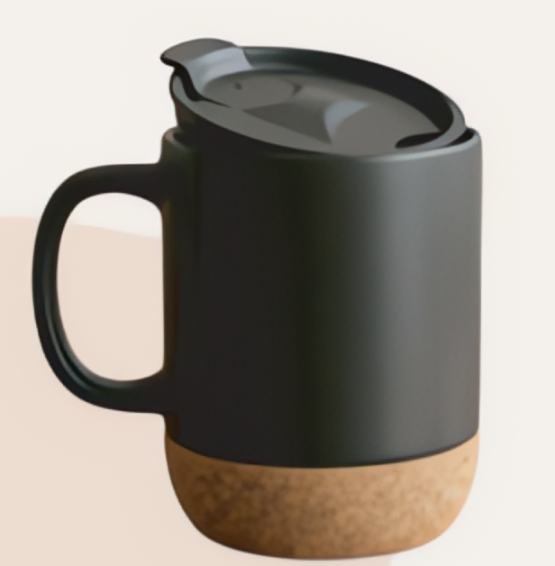 Dual-Tone Coee Mug with Lid Minimal Design for Everyday Convenience 320- ML