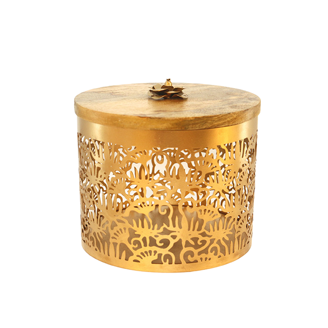 Candle Jar Gold