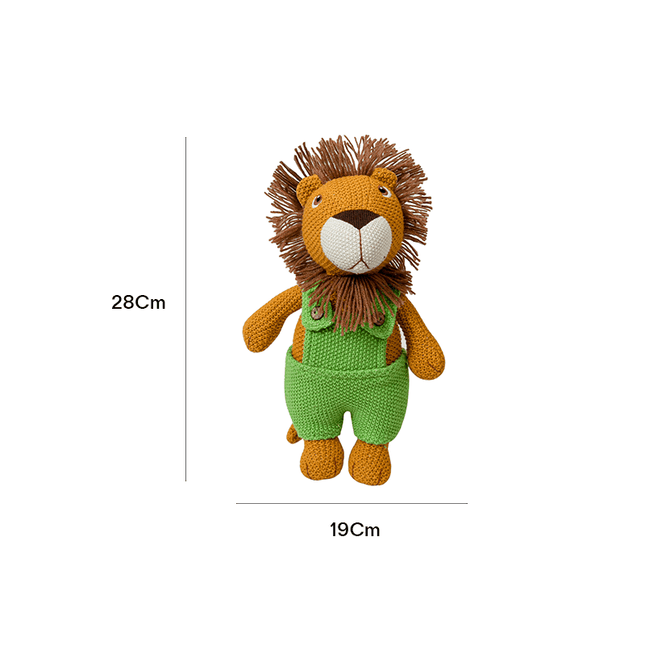 Knitted Lion Basket Gift Set