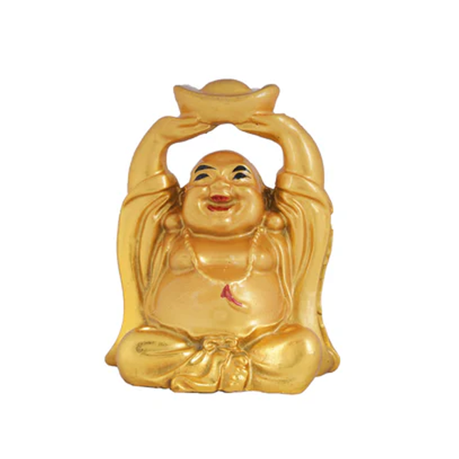 Laughing Buddha Decorative Showpiece | Feng Shui & Vastu Figurine for Happiness | Spiritual Gifts for Home, Office, Car