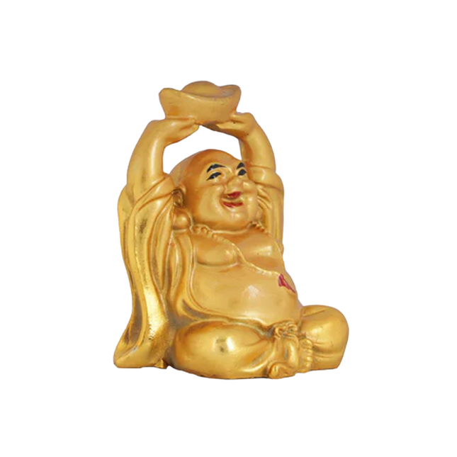 Laughing Buddha Decorative Showpiece | Feng Shui & Vastu Figurine for Happiness | Spiritual Gifts for Home, Office, Car