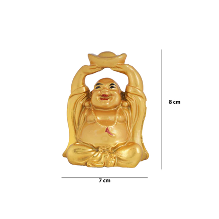 Laughing Buddha Decorative Showpiece | Feng Shui & Vastu Figurine for Happiness | Spiritual Gifts for Home, Office, Car