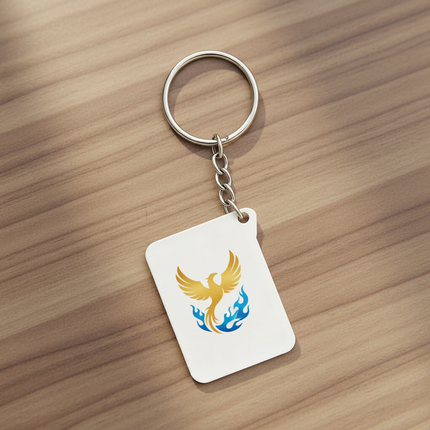 Personalised Rectangular Keychain – Custom Print & Design