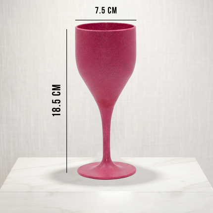 Himalayan Pine Needle Wine Glass – Pink