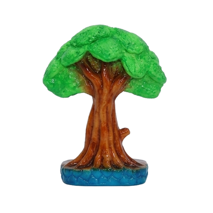 White Monk Under Bodhi Tree Resin Figurine for Spiritual Spaces & Home Décor
