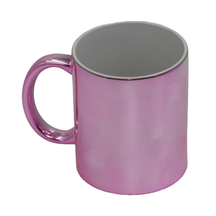 Shiny Metallic Pink Personalized Sublimation Mug